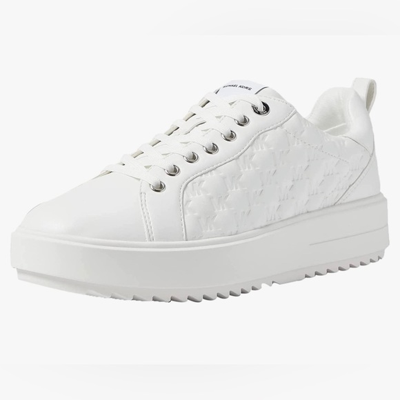 BNWT Michael Kors Emmett Lace-up Embossed Sneakers - Picture 3 of 8